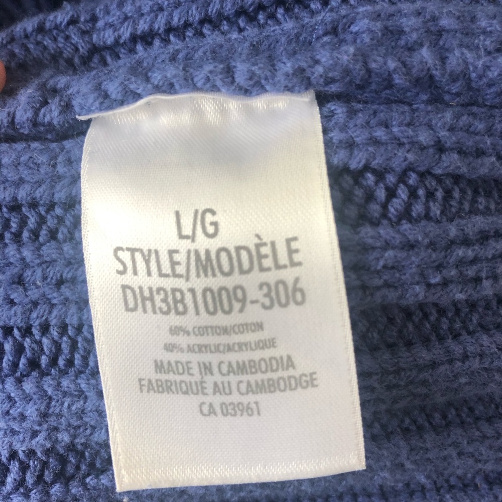 Cable knit vest, Sz L - Picture 7 of 7